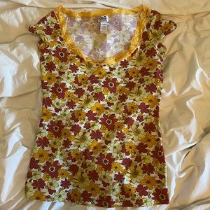 D&G underwear stretchy floral tshirt